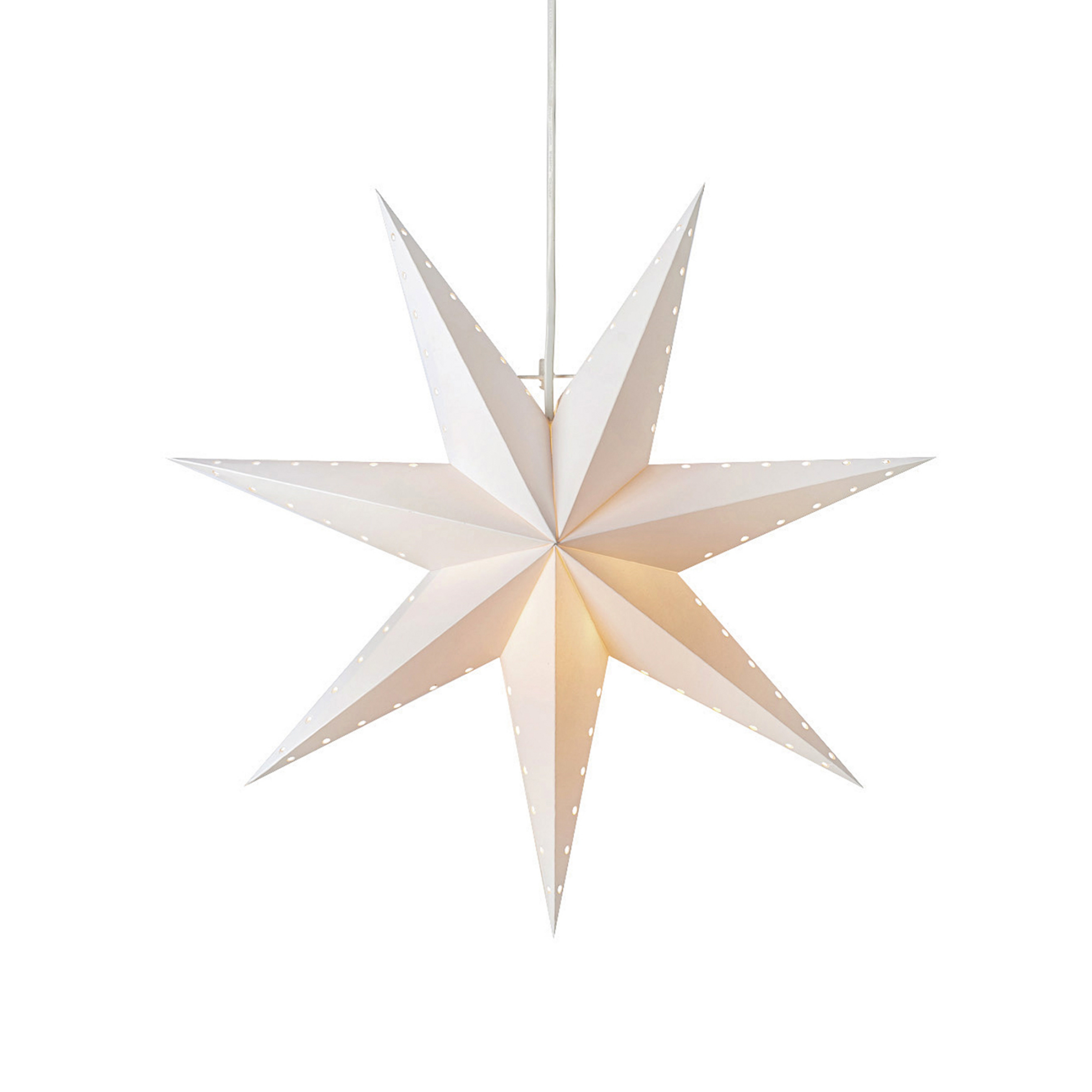 Dekostern Lively, hängend, weiß, Ø 45 cm