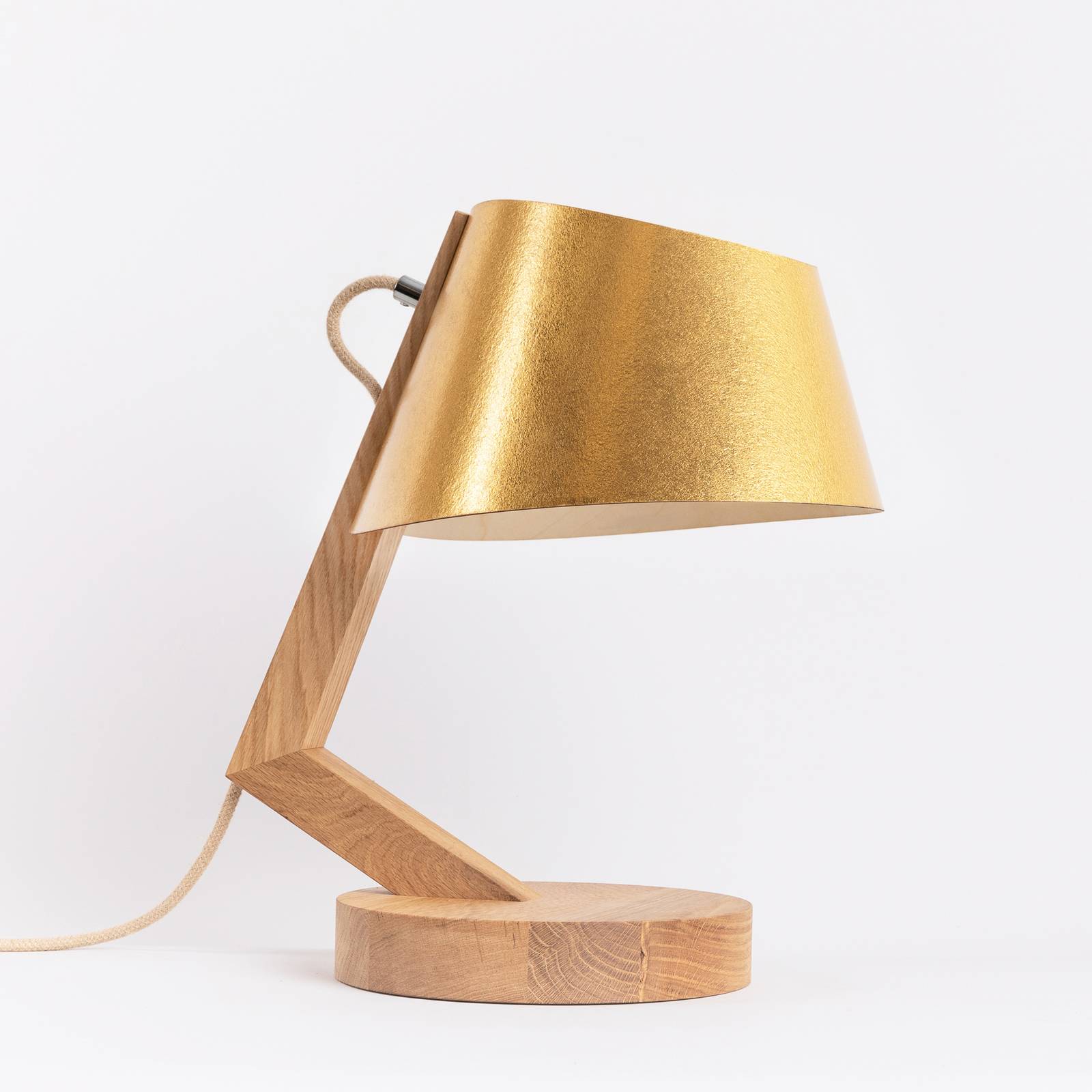 ALMUT 1411 bordslampa böjd Ø23 cm ananas