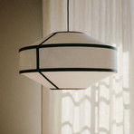 New Works Hängeleuchte Kite, Ø 55 cm, 3-flammig, Vlies