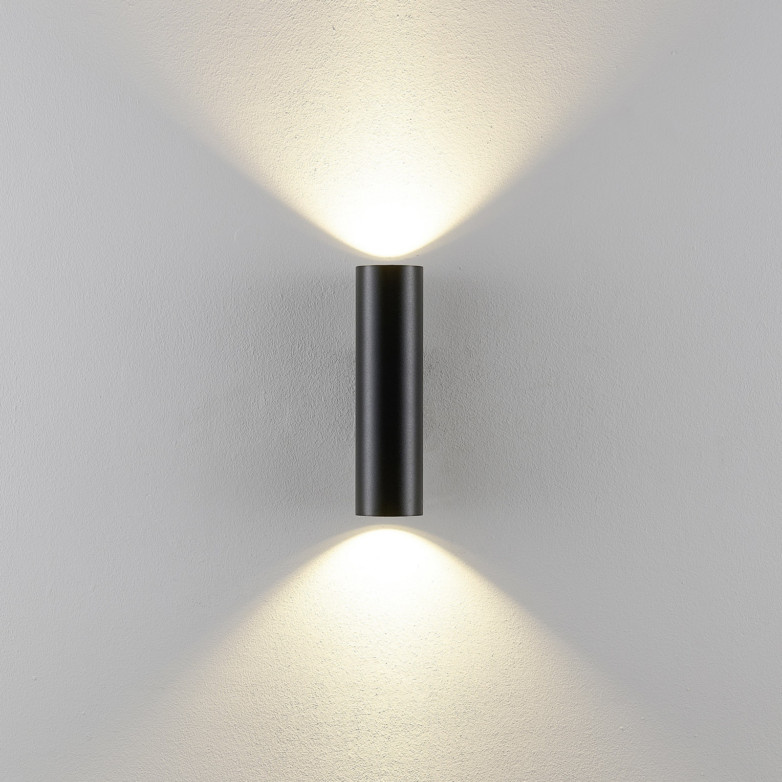 Deko-Light Aplică de perete CAN negru 2 becuri înălțime 22 cm metal GU10 - Camera de zi / sufragerie - Aluminiu