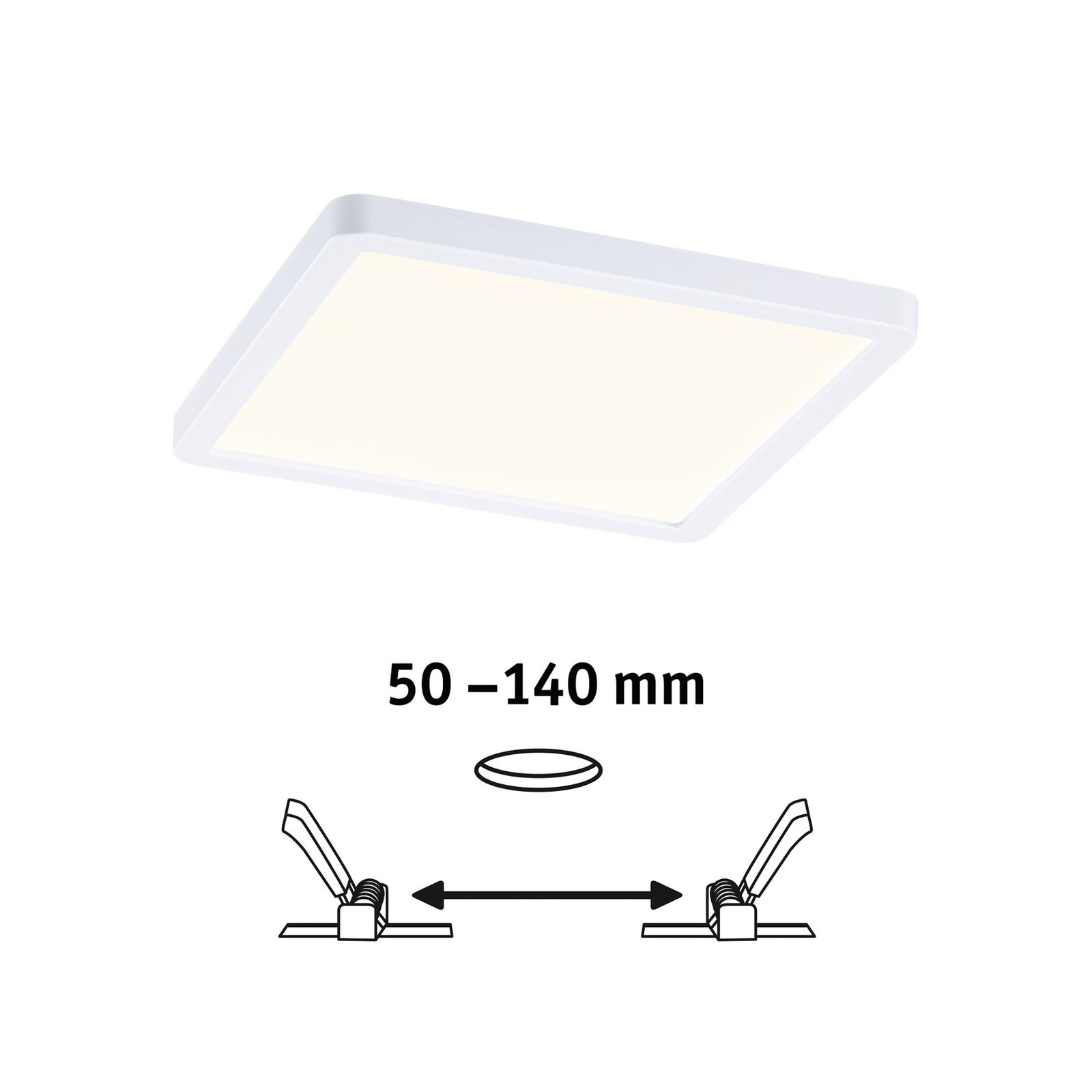 Paulmann panel LED Aero angular blanco 17,5 cm
