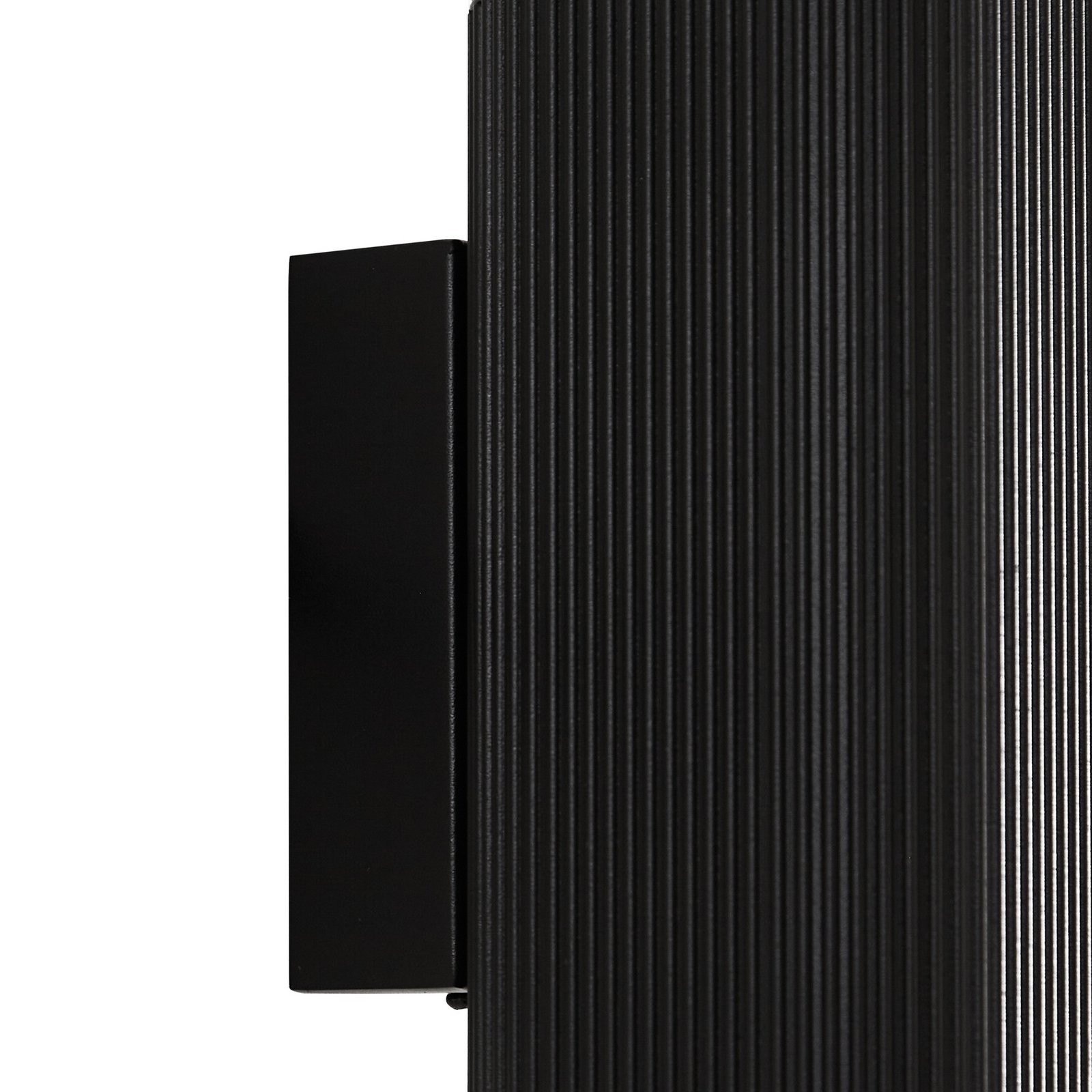Lindby Außenwandlampe Halvar, schwarz, 24 cm, 2 x GU10, IP65