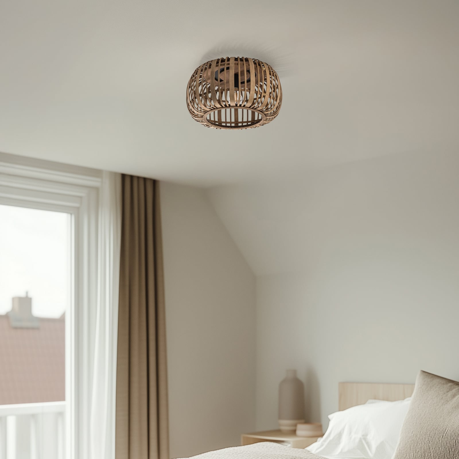 Canyana Ceiling Lamp Natur - Lindby Canyana Ceiling Lamp Natur - Lindby
