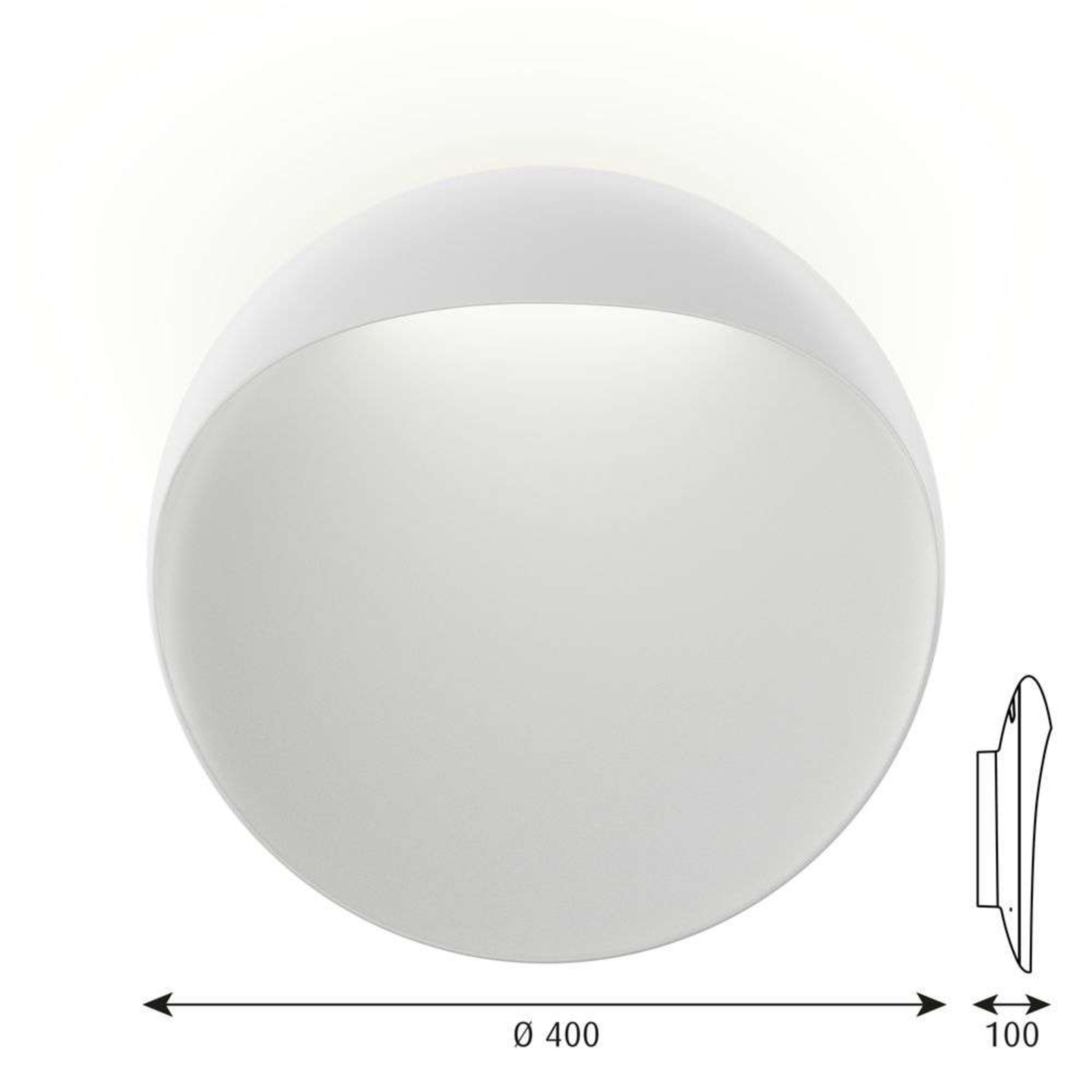 Flindt Aplique de Pared Ø400 2700K Blanco - Louis Poulsen