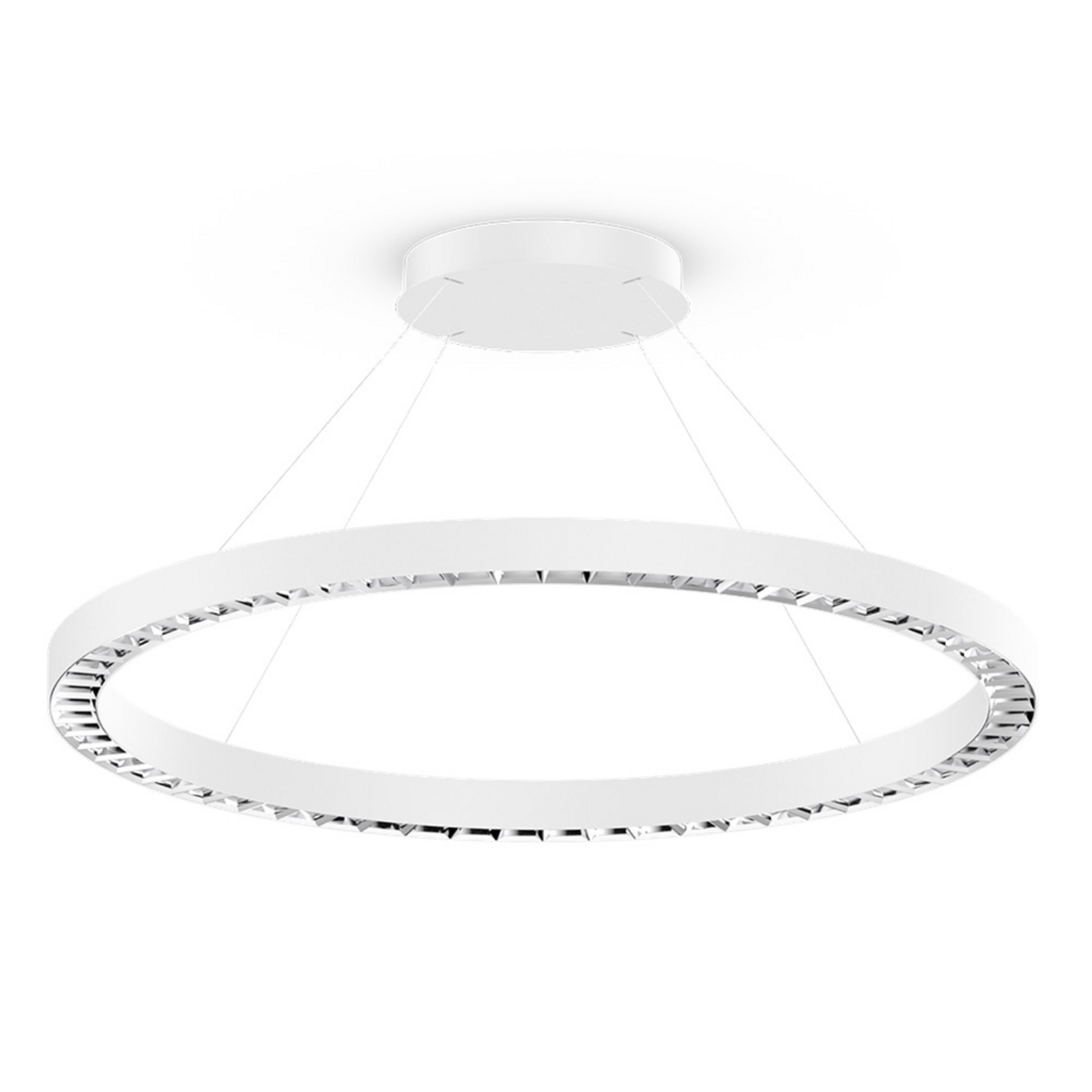 XAL Beto LED-Hängeleuchte Ø80cm DALI down 830 weiß