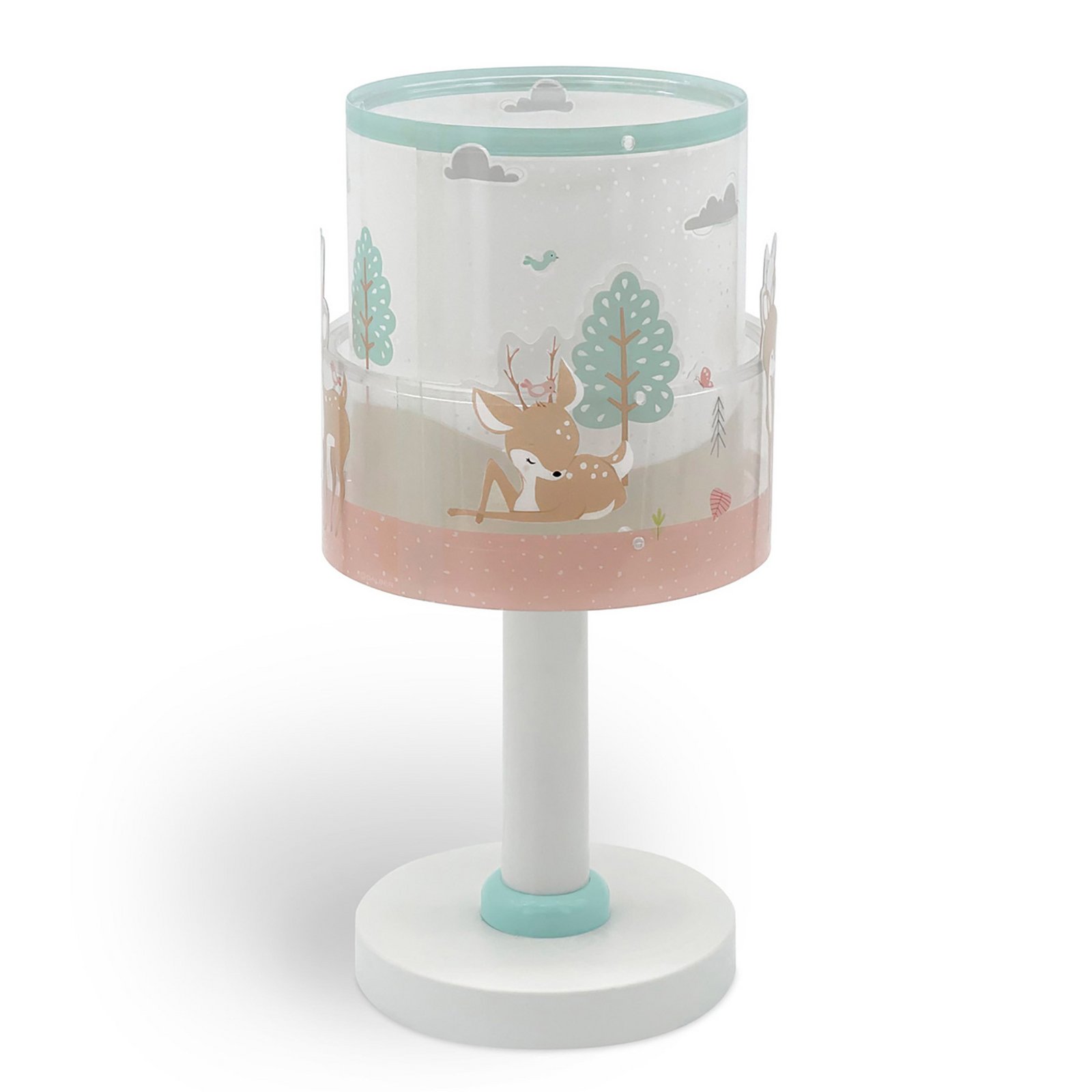 Kindertafellamp Loving Deer, G4, Ø 15 cm