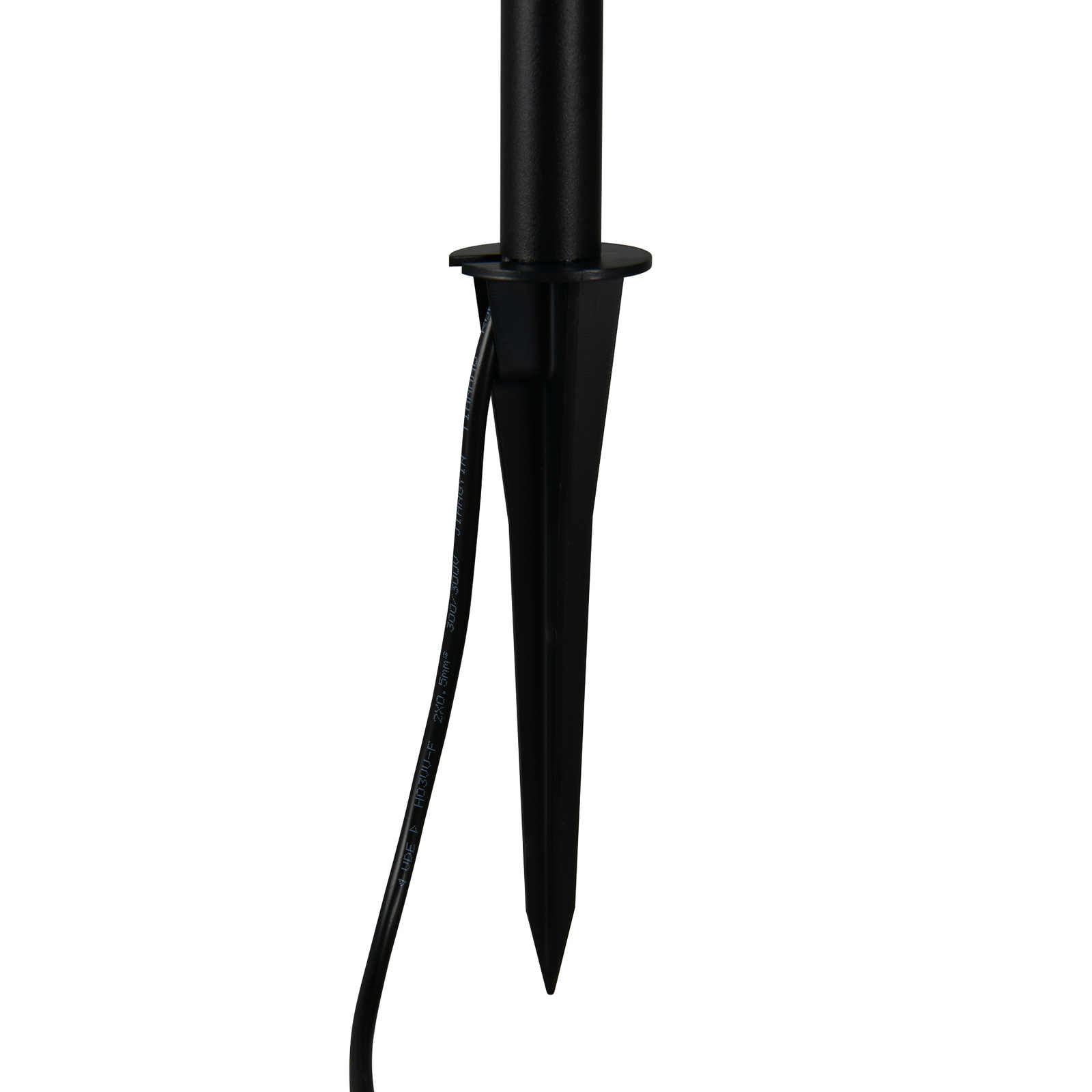 Lampă LED cu țeapă STICK, negru, 3 becuri, IP44, ștecher