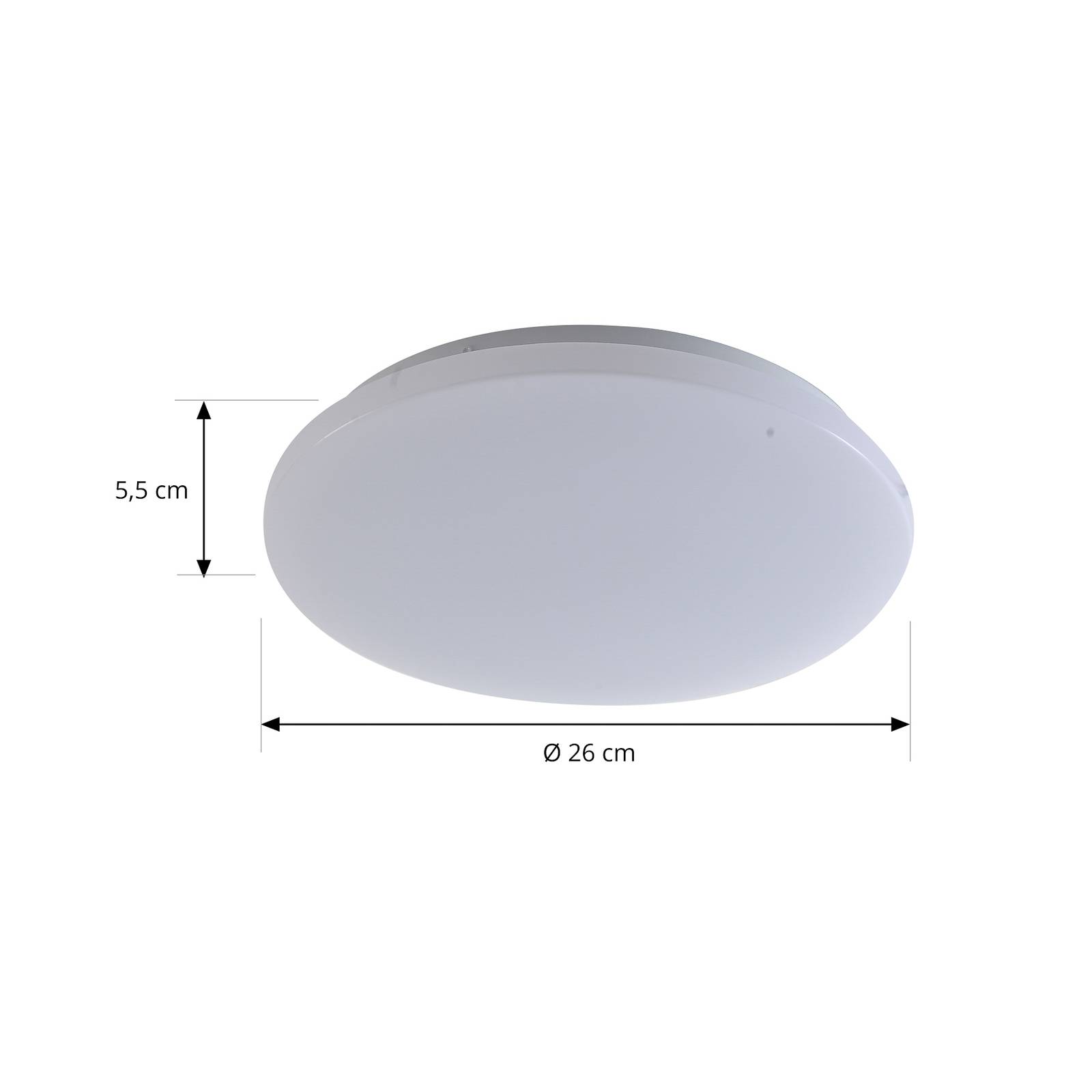 Zewnętrzna lampa sufitowa LED Kirkola, 3000 K, Ø 34 cm, biały