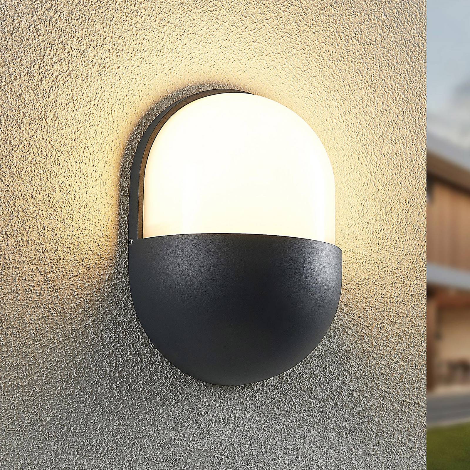 Photos - Chandelier / Lamp Lindby Dianko LED outdoor wall light, round 