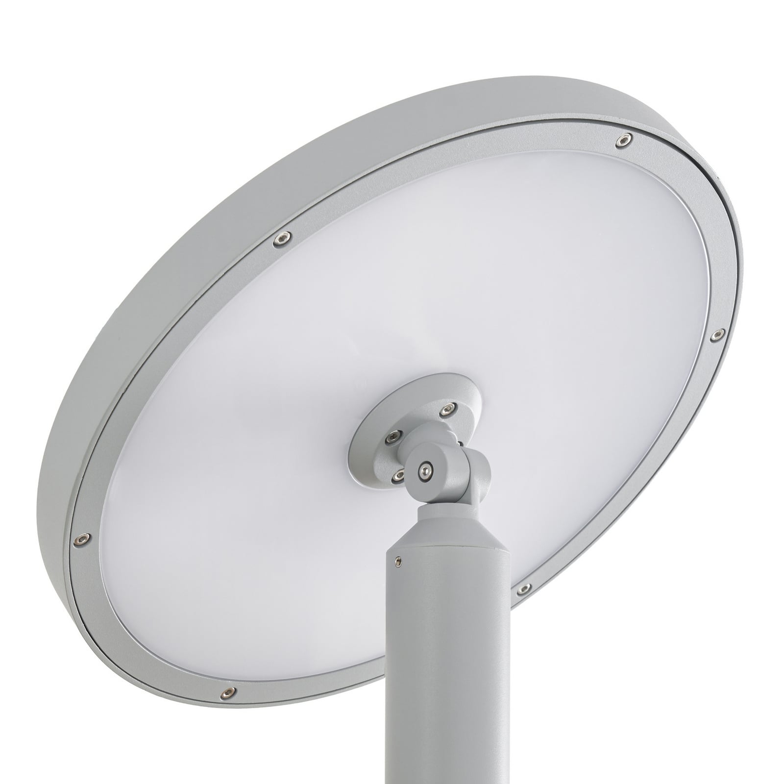 Akito LED-Außenleuchte, 260 cm, grau, Aluminium, IP54 - Lucande