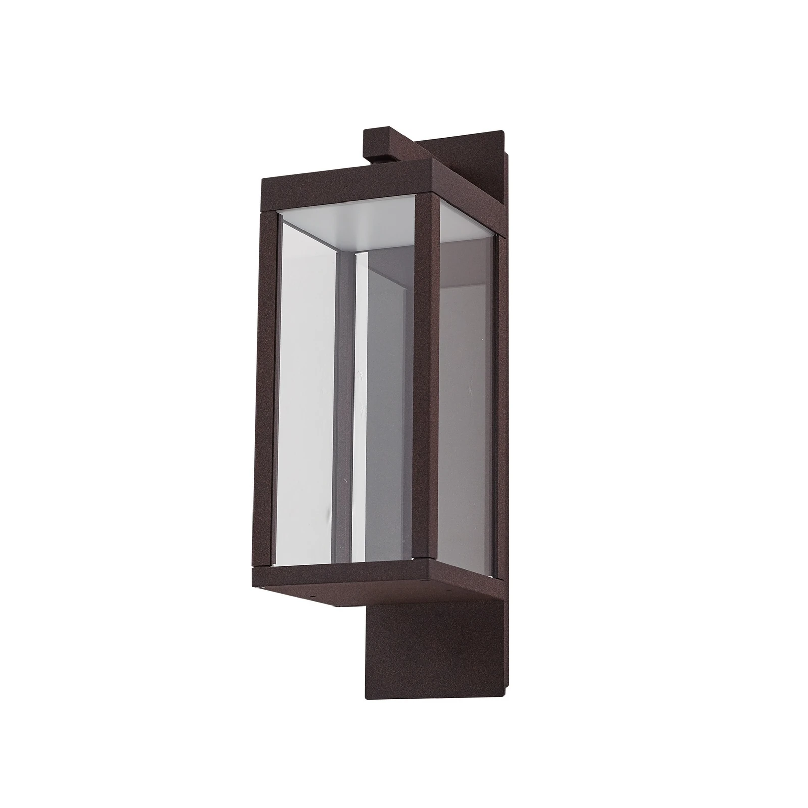 Aplique LED para exterior Lucande «Ferdinand», color óxido, metal, IP54