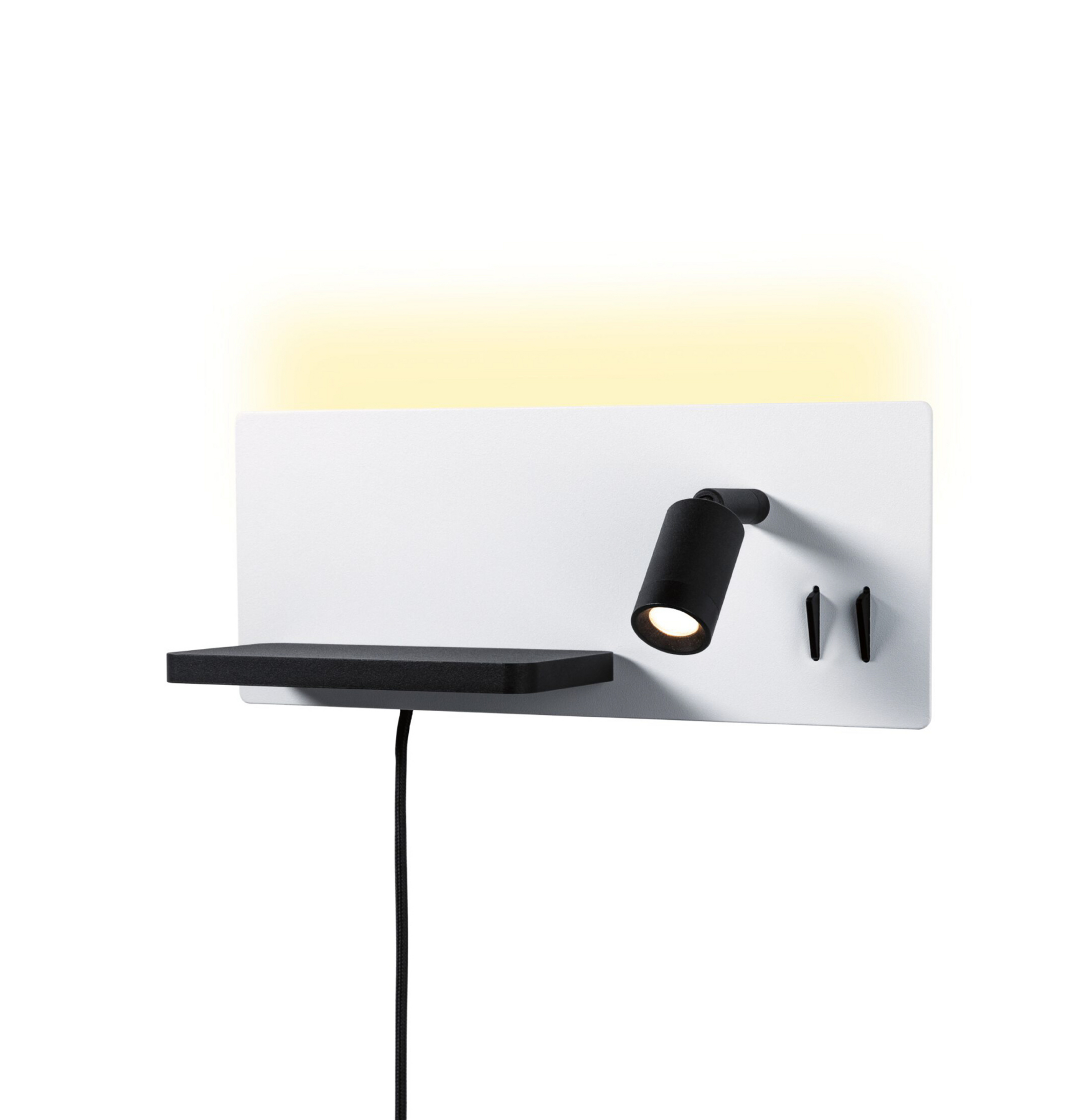 Serra LED Applique Murale USB C Dim. Right Side Matt Blanc/Matt Noir - Paulmann