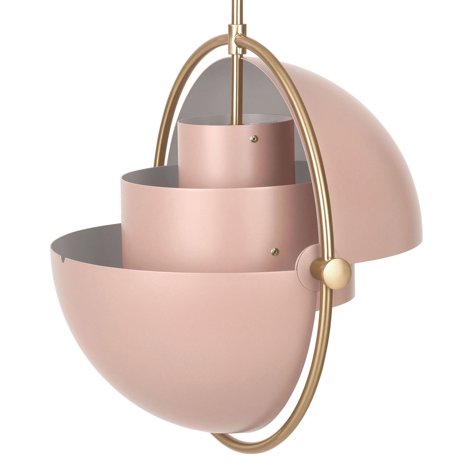 Multi-Lite Závěsné Světlo Ø36 Brass/Rose Dust - GUBI