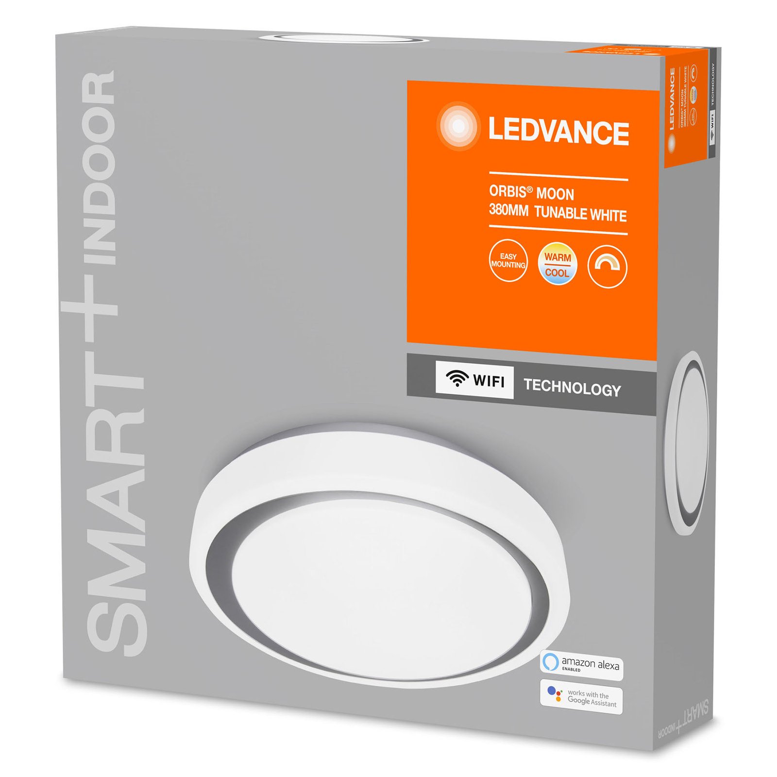 LEDVANCE SMART+ WiFi Orbis Moon CCT 38 cm sivá