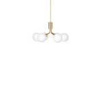 Apiales 6 Lustră Pendul Brushed Brass/Opal - Nuura