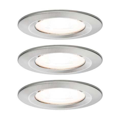Paulmann 3 szt.spot LED Nova okrągły,IP44,3stopnie