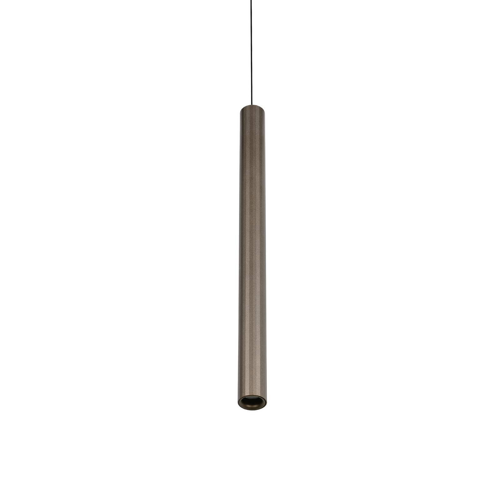 Trio Lighting LED hanglamp Arimato, Ø 4 cm, platinakleurig, metaal, CCT