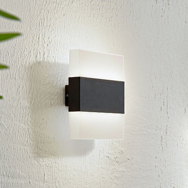 Branor LED Ulko Seinävalaisin Valkoinen/Dark Harmaa - Lindby - Moderni - Alumiini - Monilamppuinen — Lindby