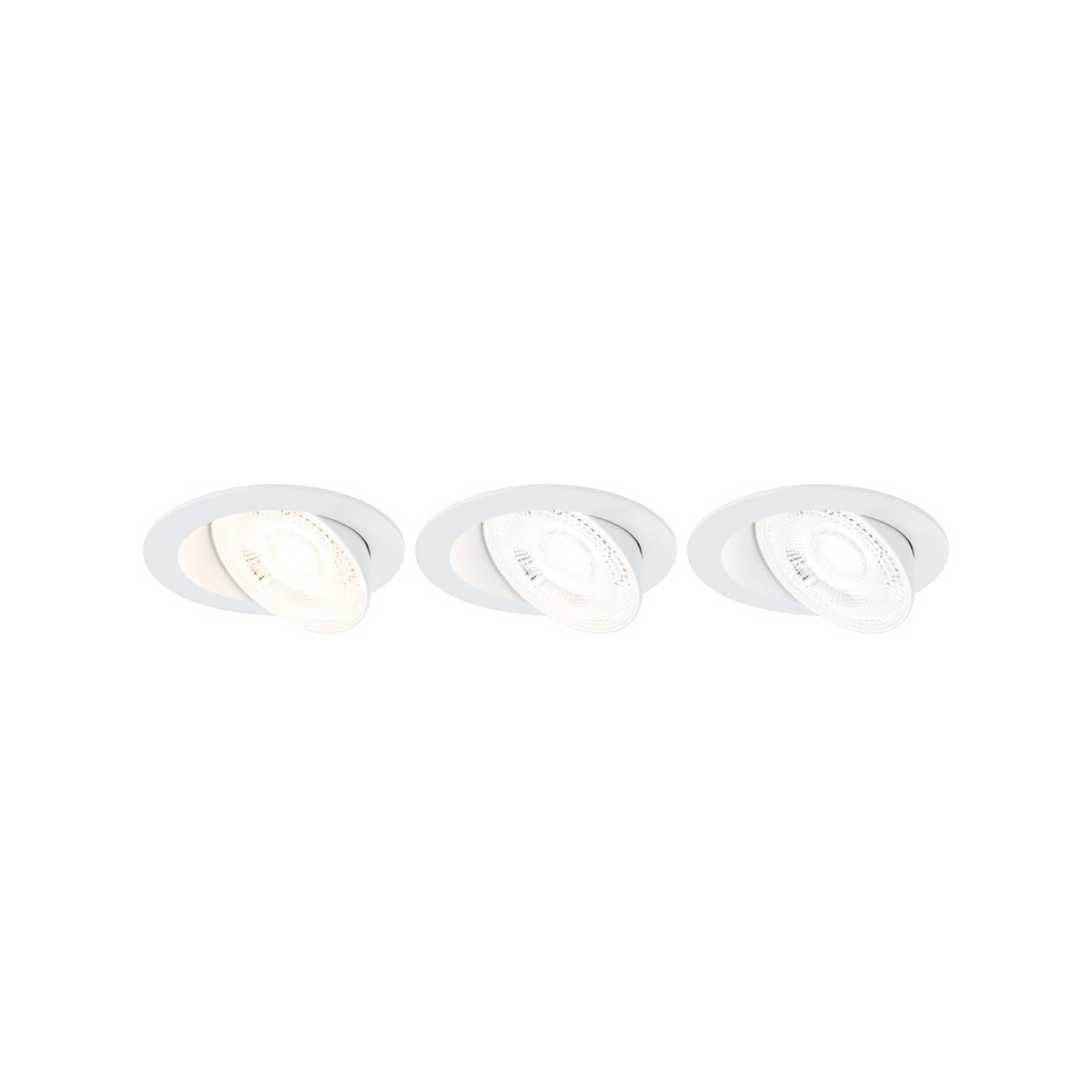 Paulmann LED-Einbaulampe Aumus White Select CCT weiß 3er-Set