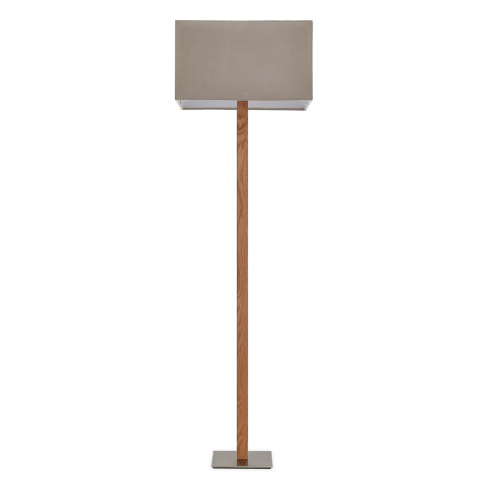 Lucande Heily floor lamp, angular, grey