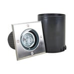 Jos Square Erd Spot IP67 Steel - Lucande