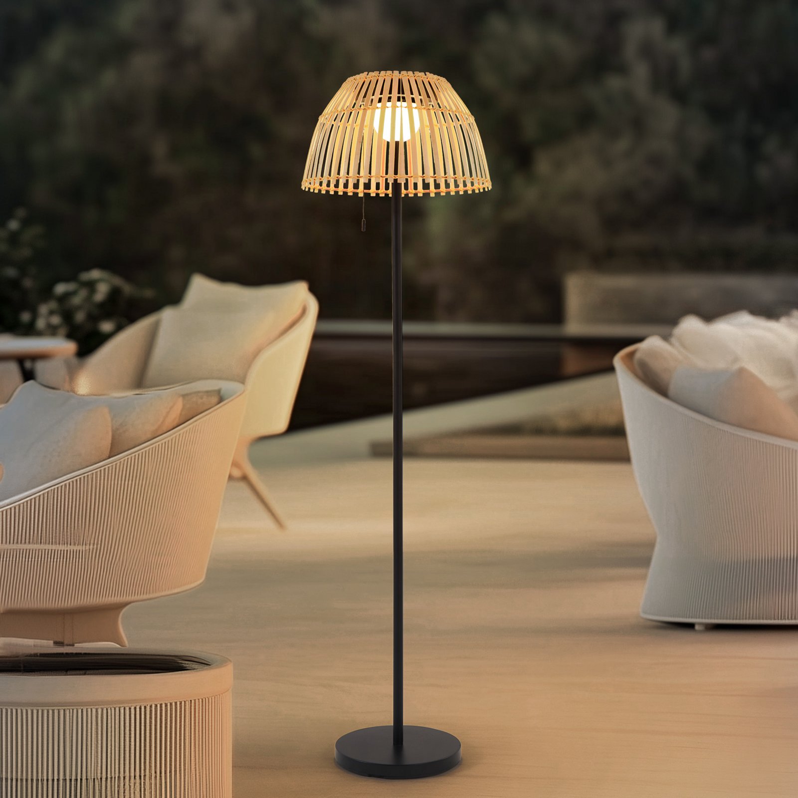 Eligio Portable Aurinkokenno Lattiavalaisin Nature - Lucande