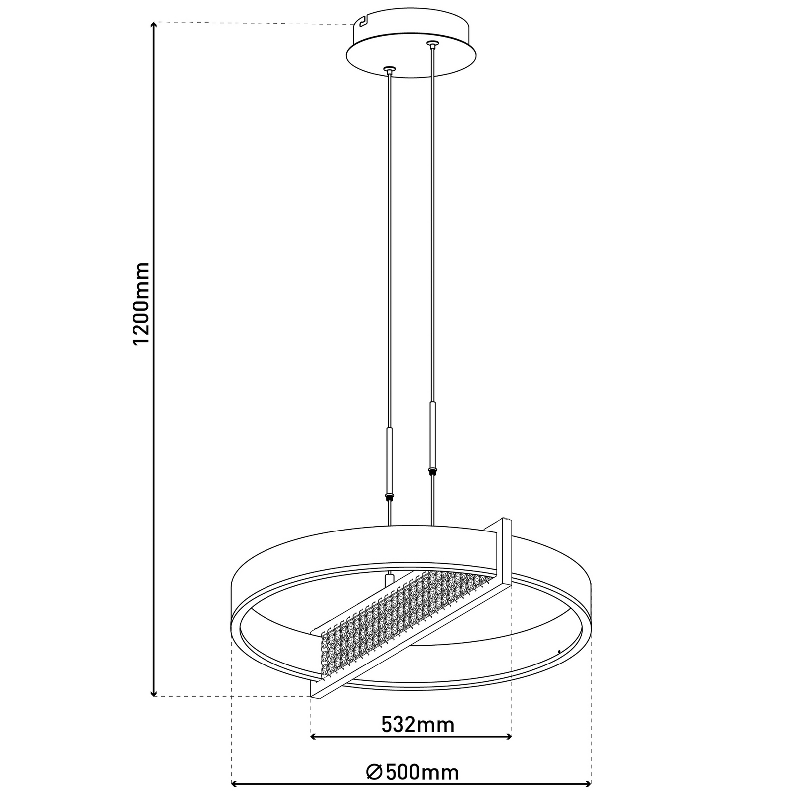 LED-hänglampa Yvaris, silver, CCT, fjärrkontroll LED-hänglampa Yvaris, silver, CCT, fjärrkontroll
