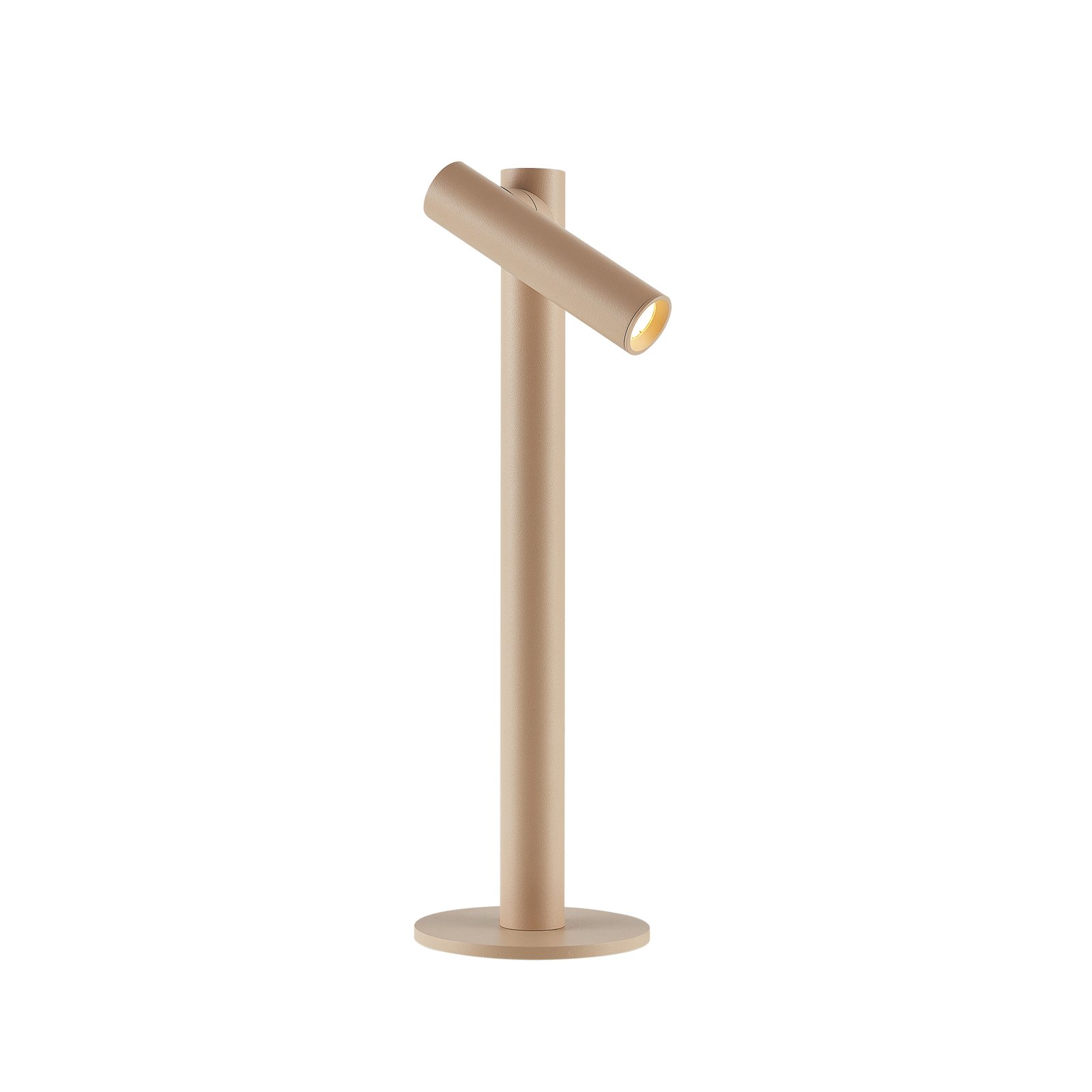 Molto Luce LED table lamp Mimo T, sand-coloured, aluminium