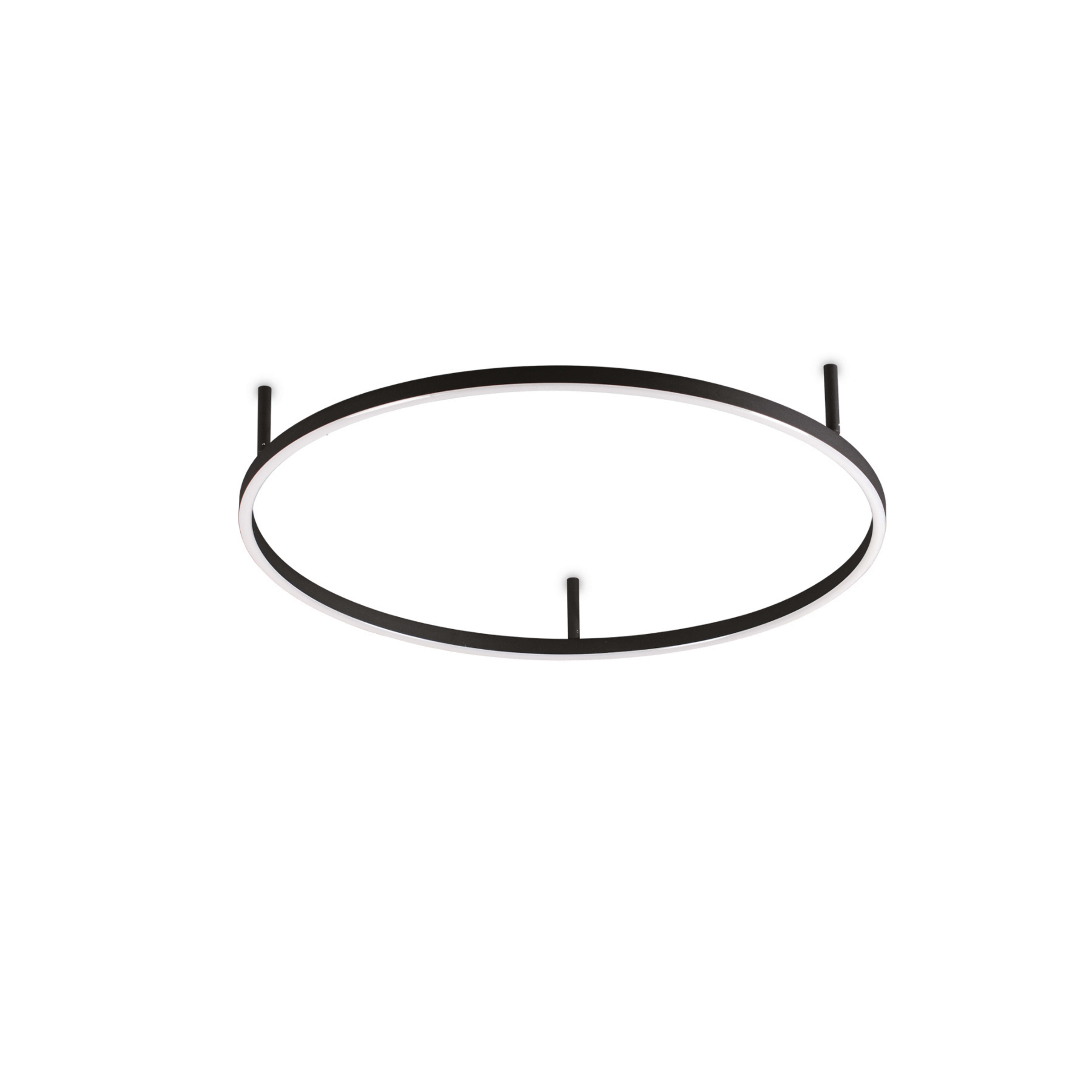 Ideal Lux Lampa sufitowa LED Oracle Slim Ø 70 cm czarna 3000K