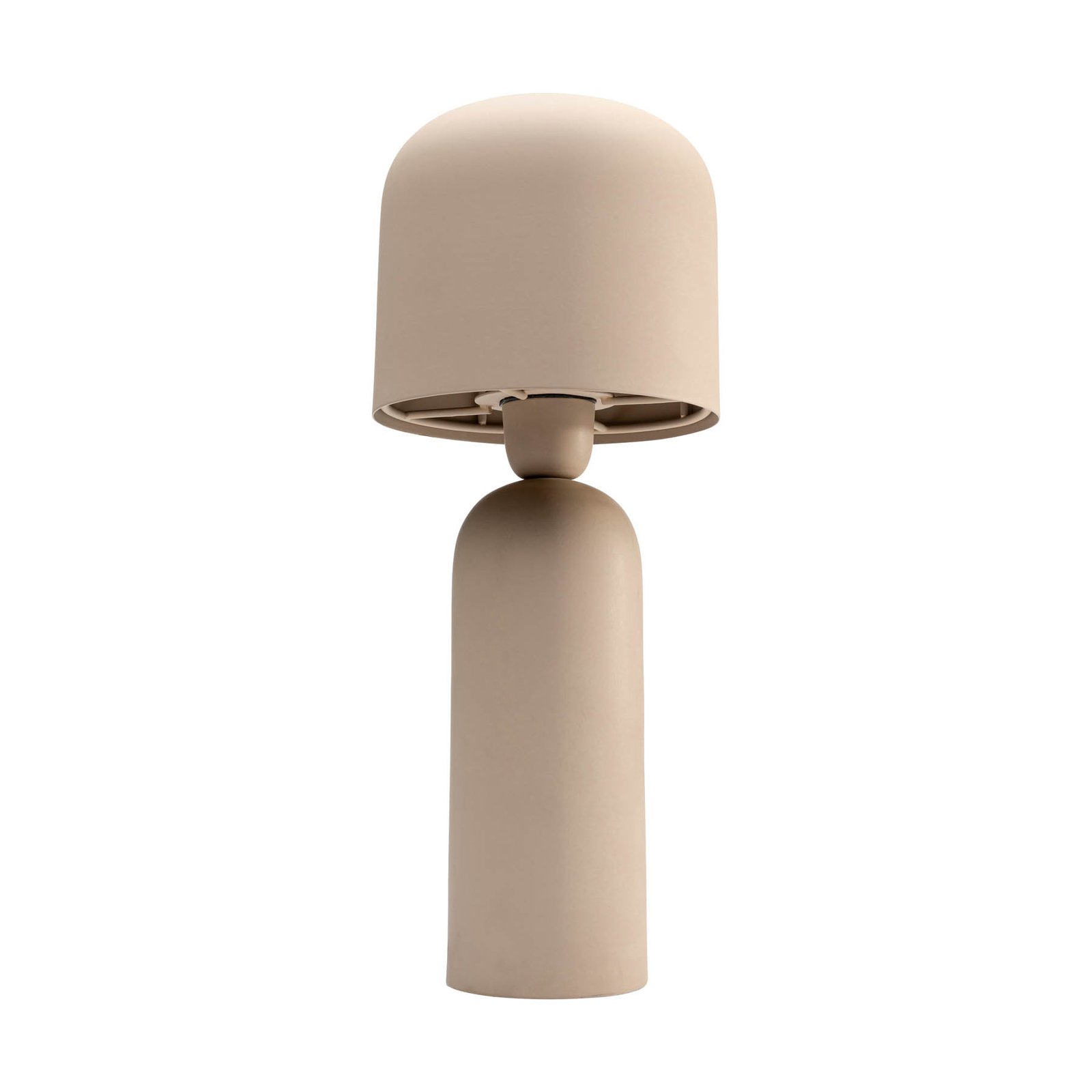 KARE Maya bordlampe, beige, stål, høyde 39 cm