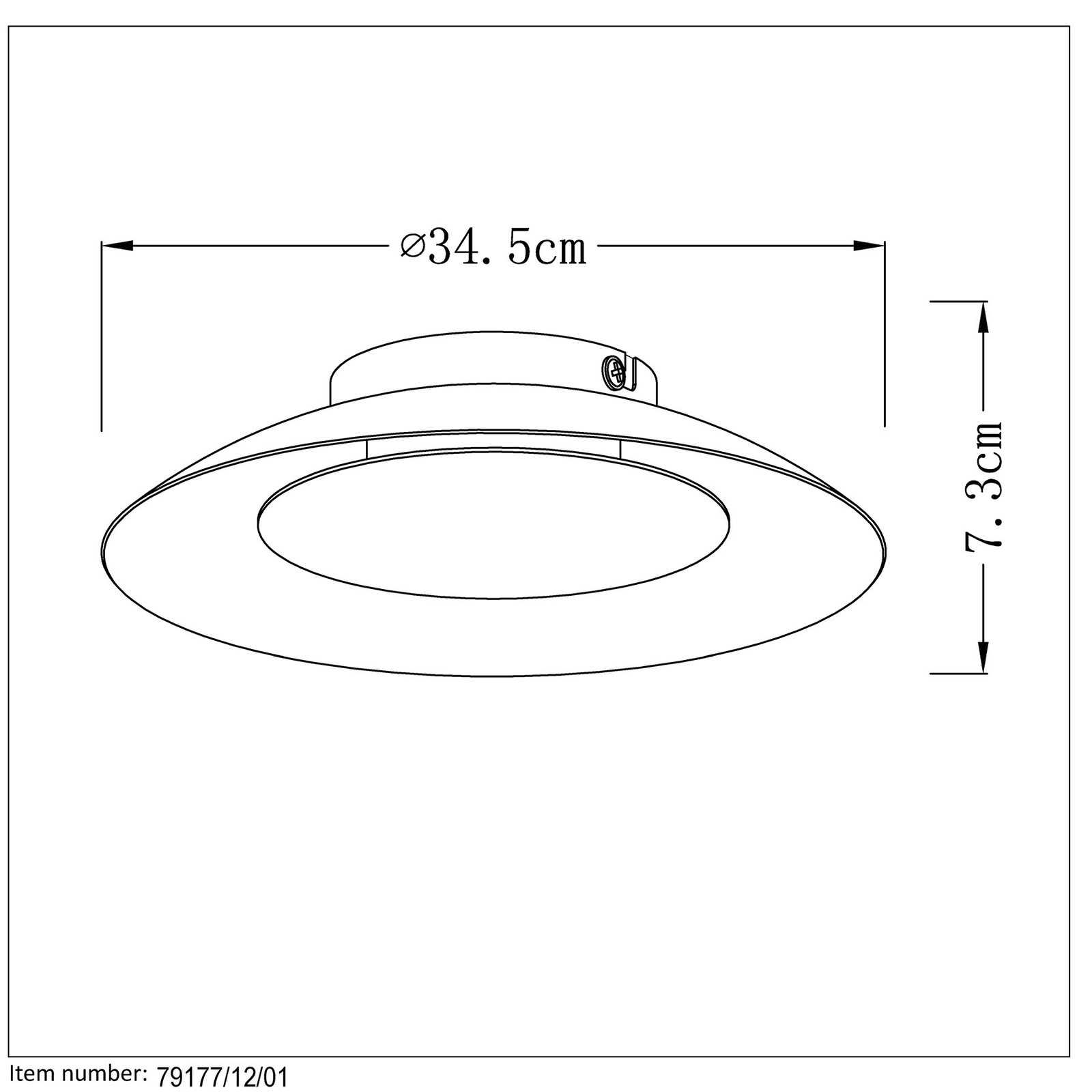 Plafoniera LED Foskal in ottone