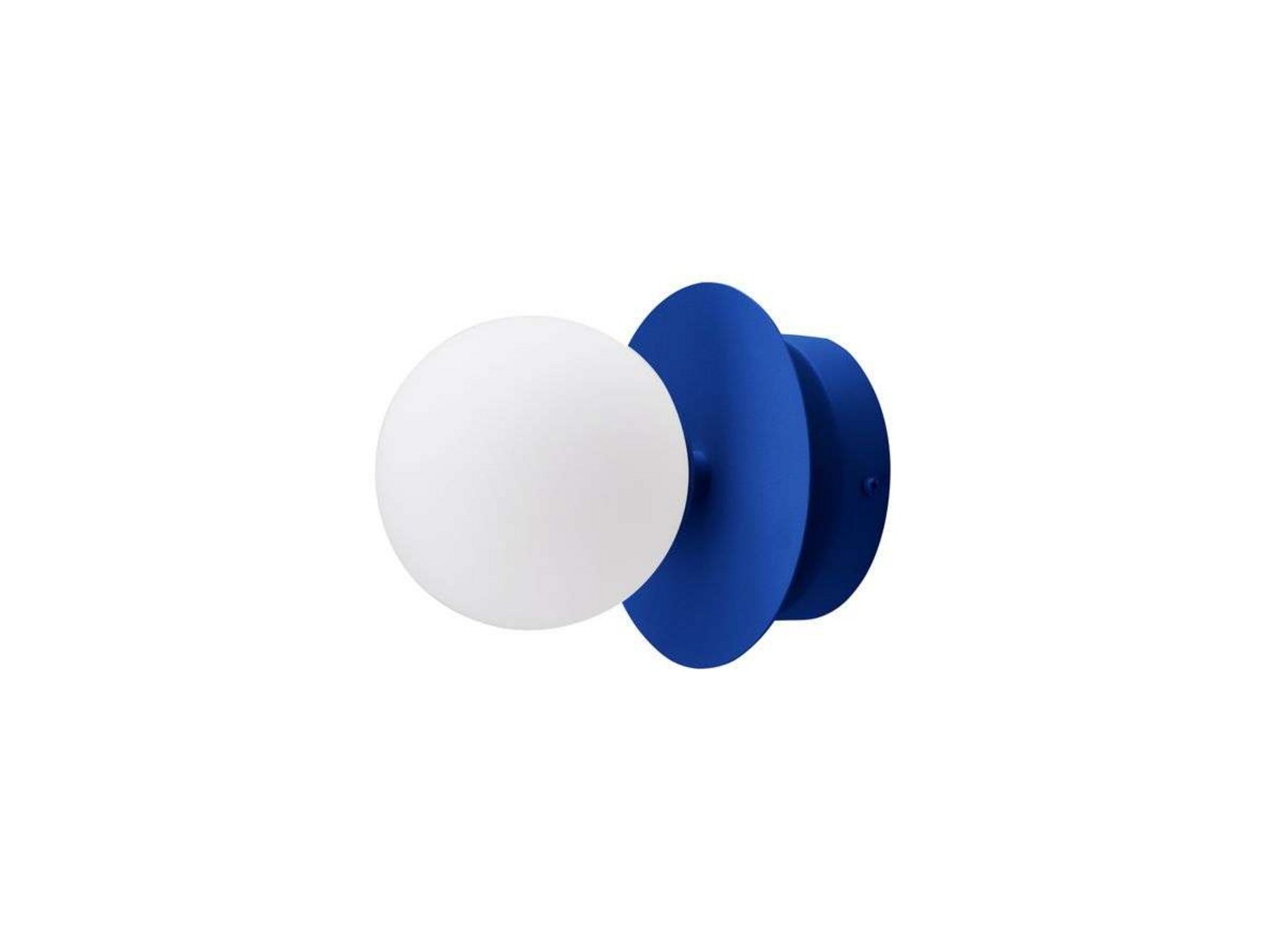 Candeeiro de teto Art Déco da Globes Lighting, IP44, azul/branco