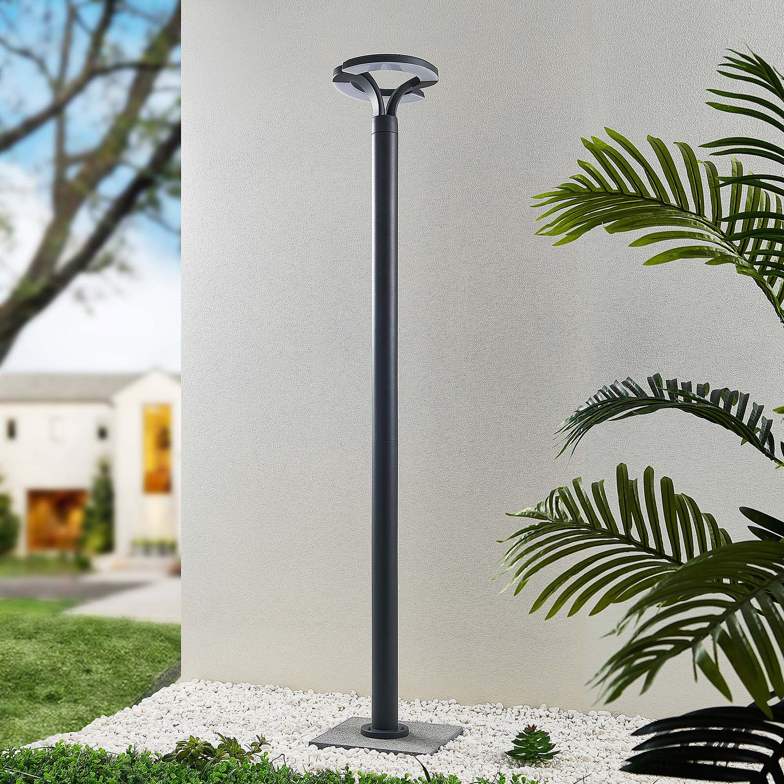 Keily Candeeiro de Jardim Circle Dark Grey - Lindby