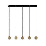 Zale 5 Lustră Pendul Gold/Black - Lucande