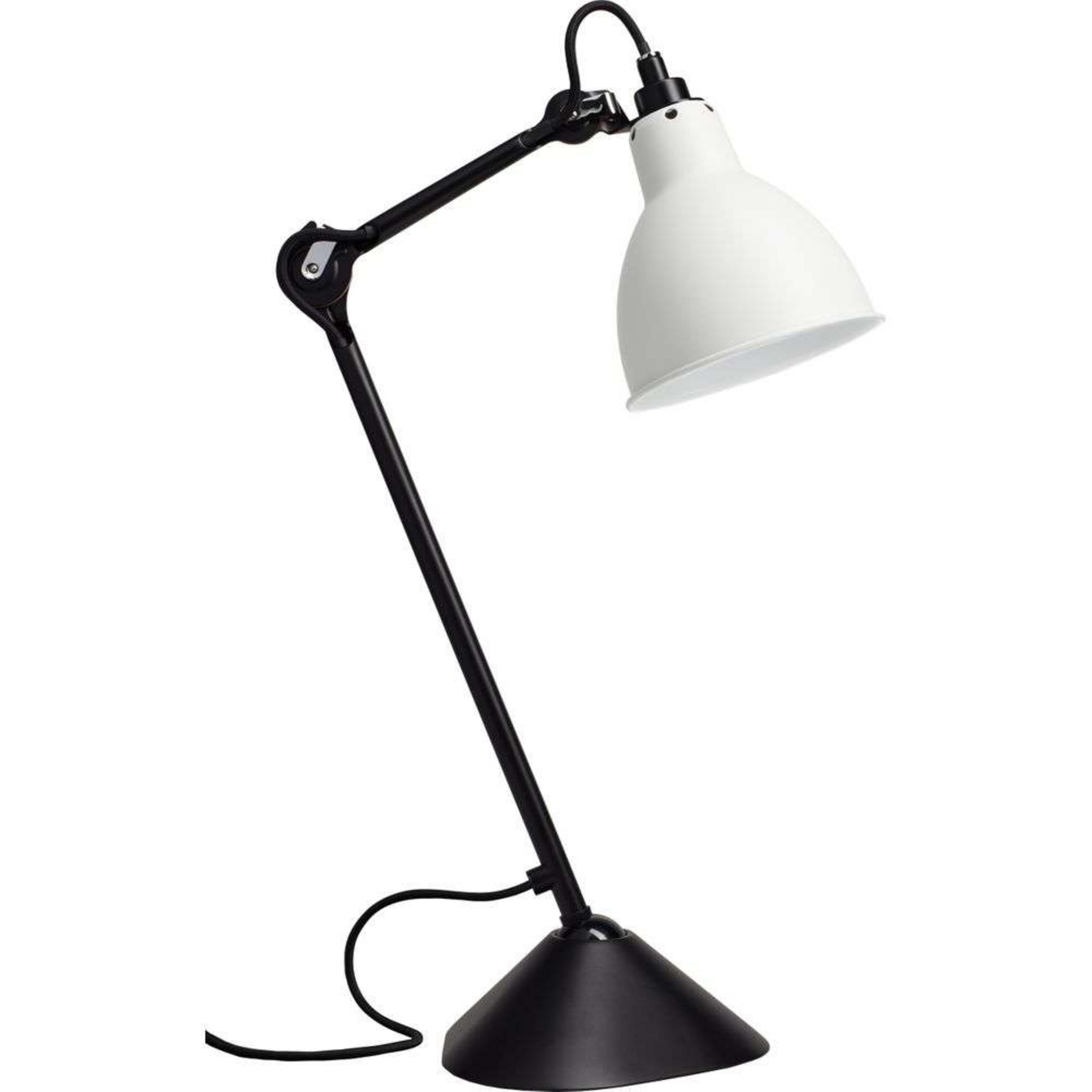 205 Tafellamp Zwart/Wit - Lampe Gras