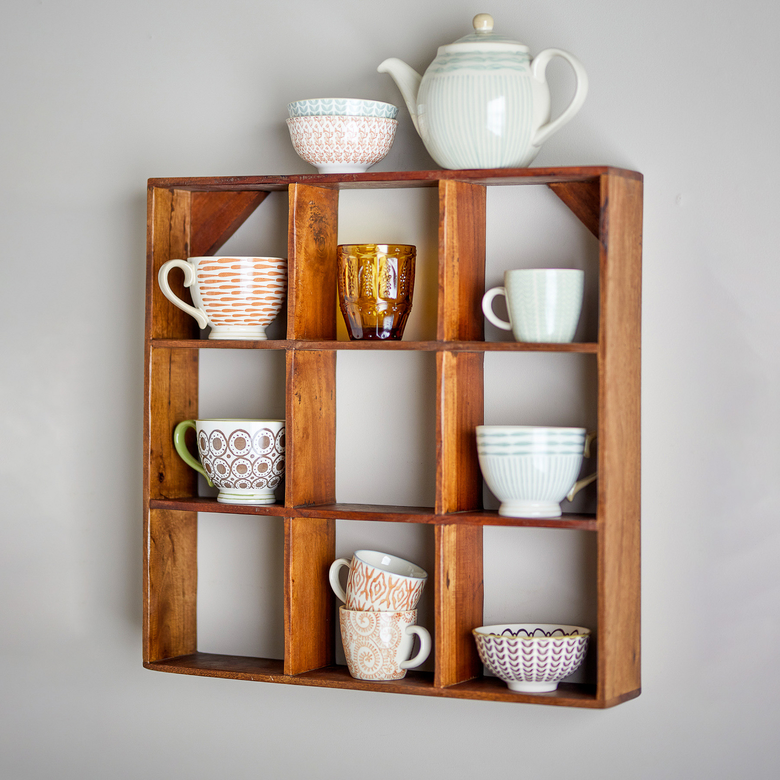 Étagère Tilo, marron, hauteur 53 cm, bois - Bloomingville