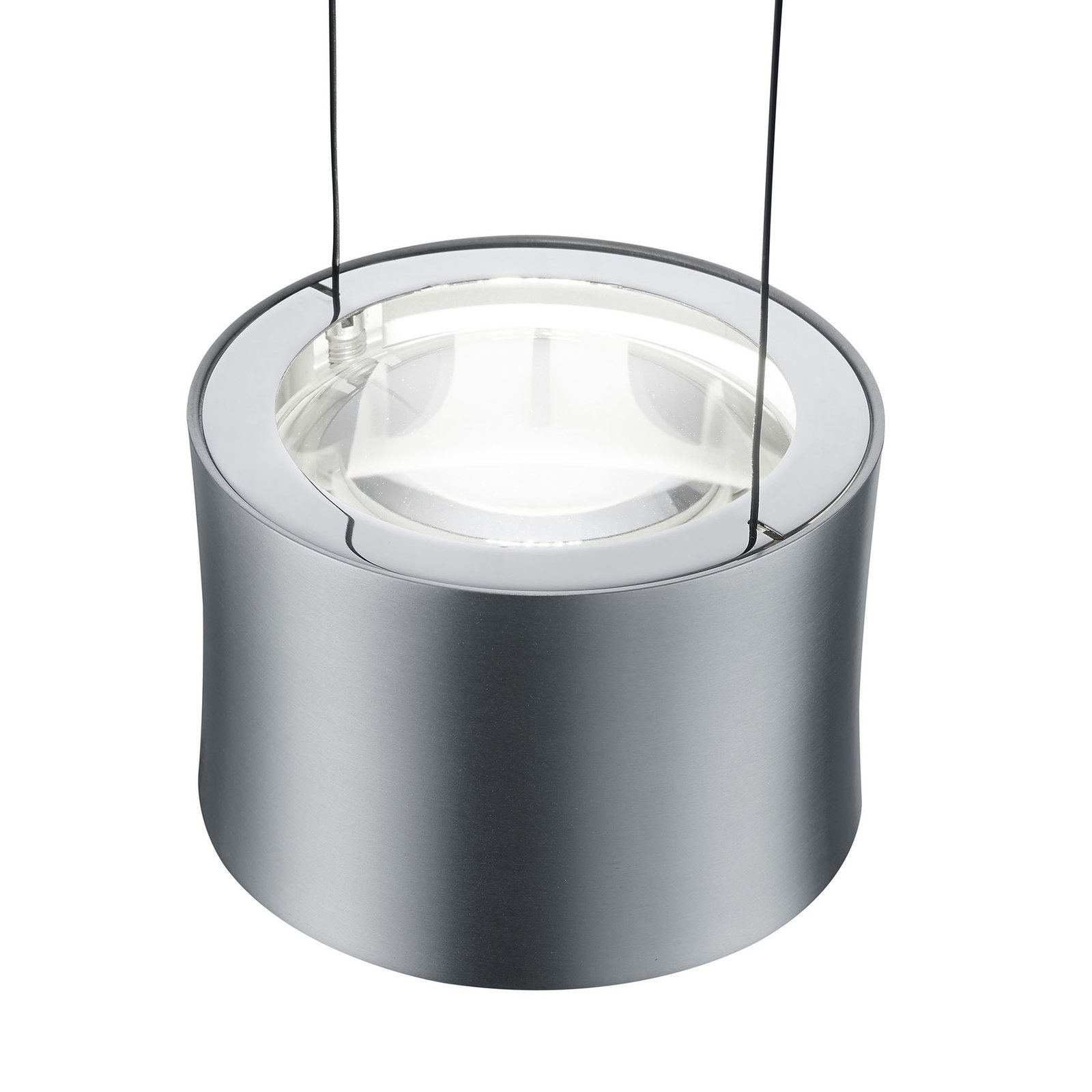 BANKAMP Impulse suspension LED à 1 lampe nickel