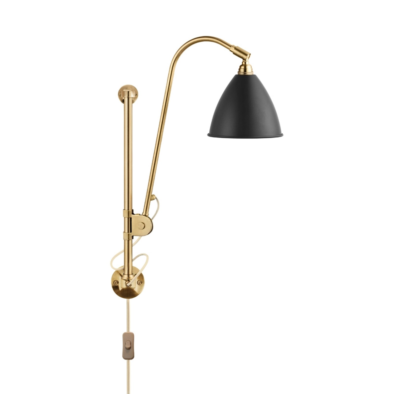 Bestlite BL5 Nástěnné Svítidlo ø16 Brass/Black - GUBI