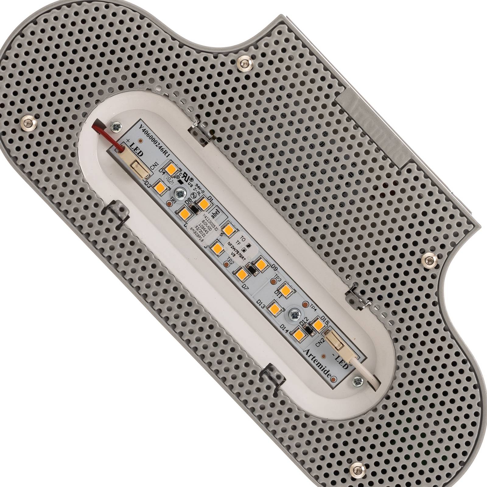 Artemide Talo kinkiet LED 21 cm srebrny 3 000 K