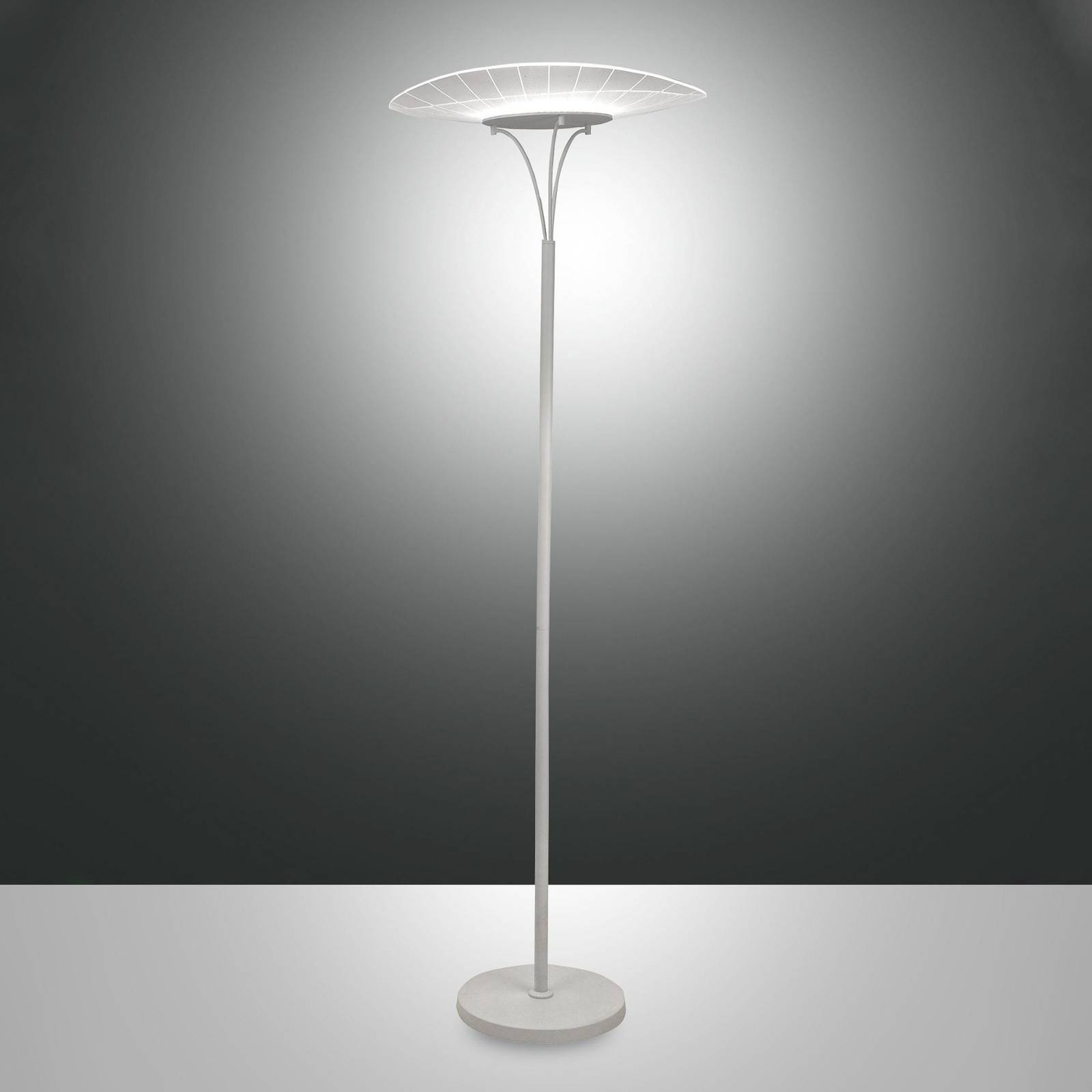 Lampa stojąca LED Vela, biały/przezroczysty, 175cm, akryl, ściemniany