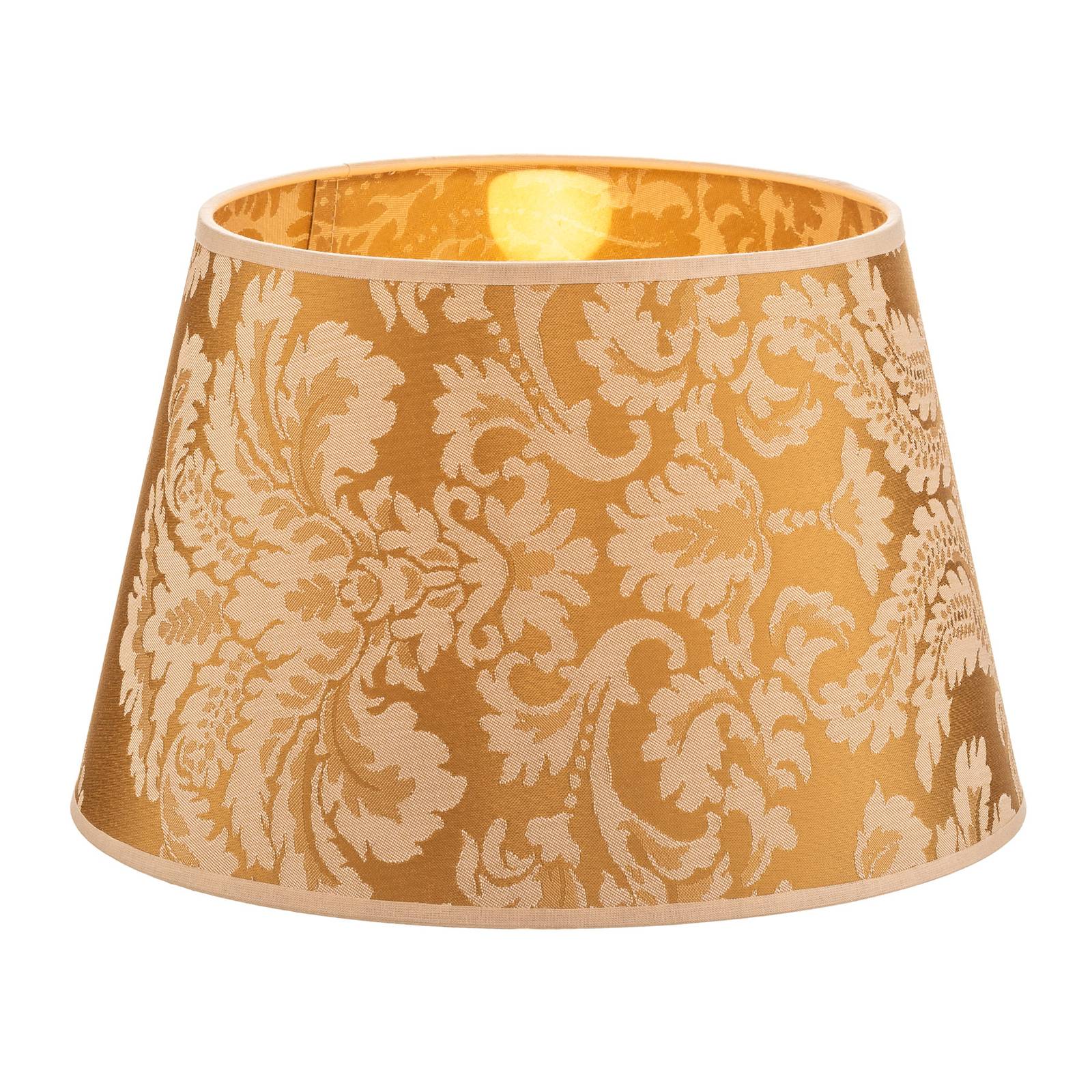 Cone lampeskærm, højde 18 cm, guld