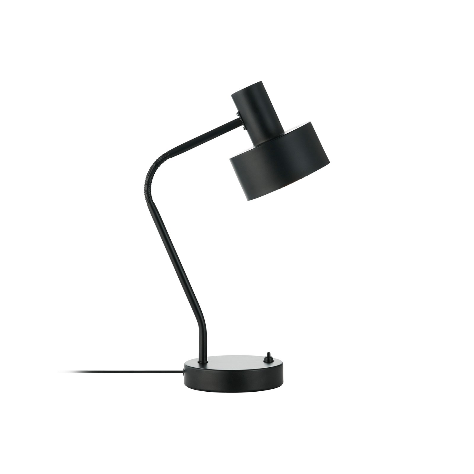 Matis table lamp, metal, adjustable lampshade, black