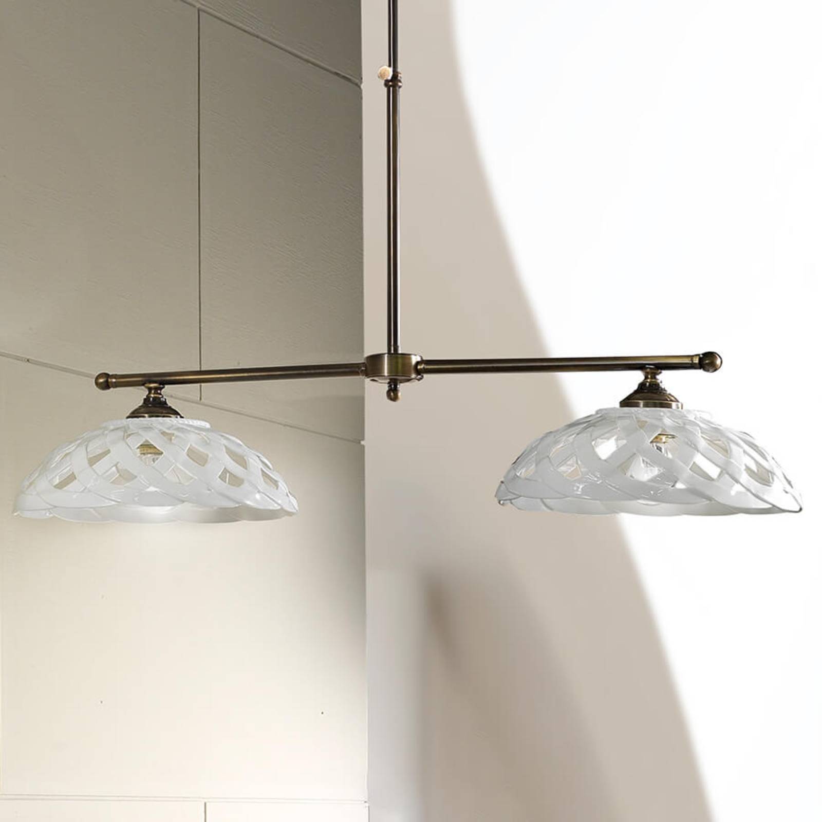 Hanglamp Emanuel keramiek 2-lamps