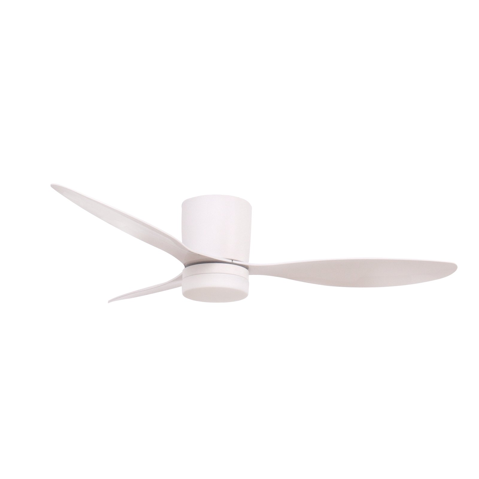 Lucande LED-Deckenventilator Kayu, weiß, DC, leise, Ø 132 cm