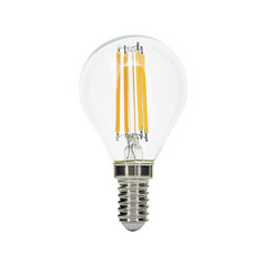LED žárovka E14 G45 čirá 6W 827 720lm stmívatelná