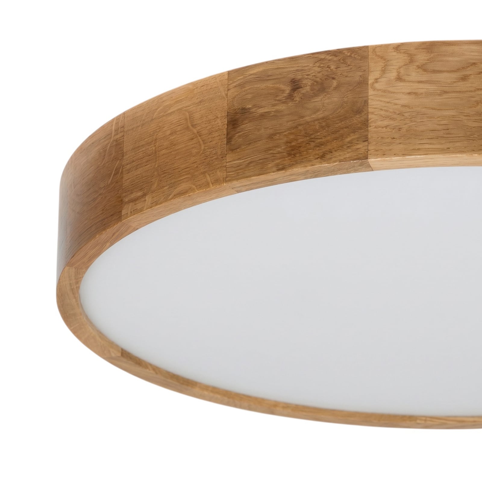 Deckenleuchte Cleo, Ø 57,5 cm, 5-flammig, Eichenholz, E27