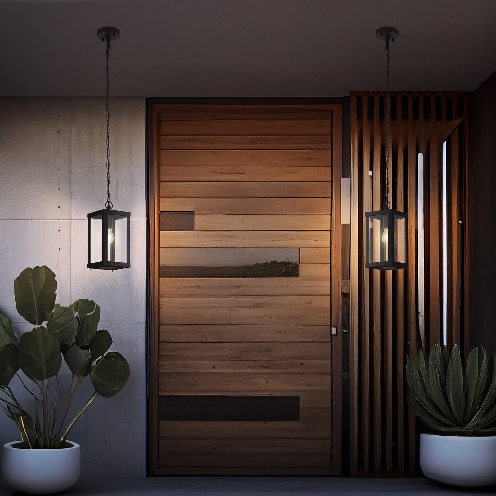 Välisriputuslamp Alamonte 1, must, pikkus 15 cm, metall