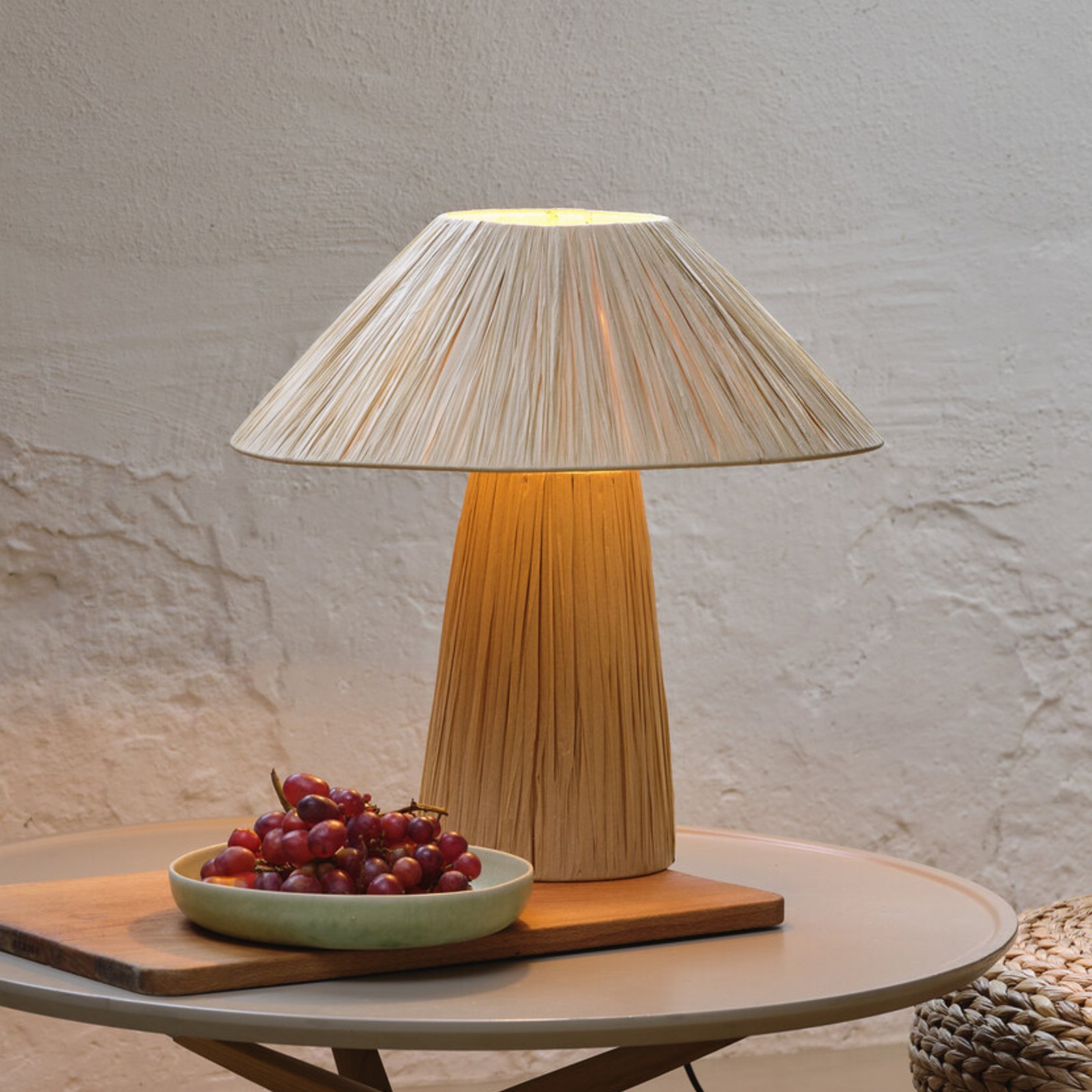 OSRAM stolová lampa Decor Bamboo Paper Hut, bambus, E27