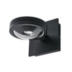 Applique murale LED Megatron Solo Punto, noir mat