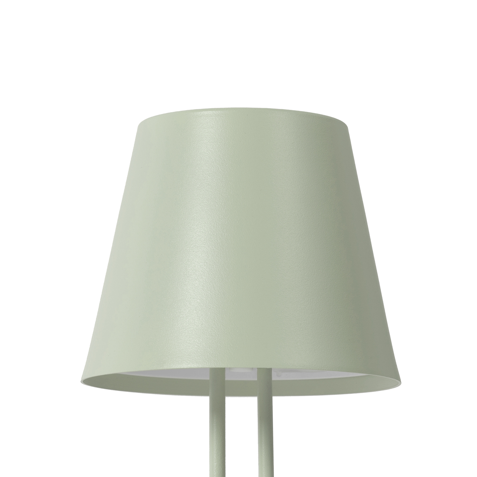 Lindby LED oplaadbare tafellamp Janea, tweebenig, groen, metaal